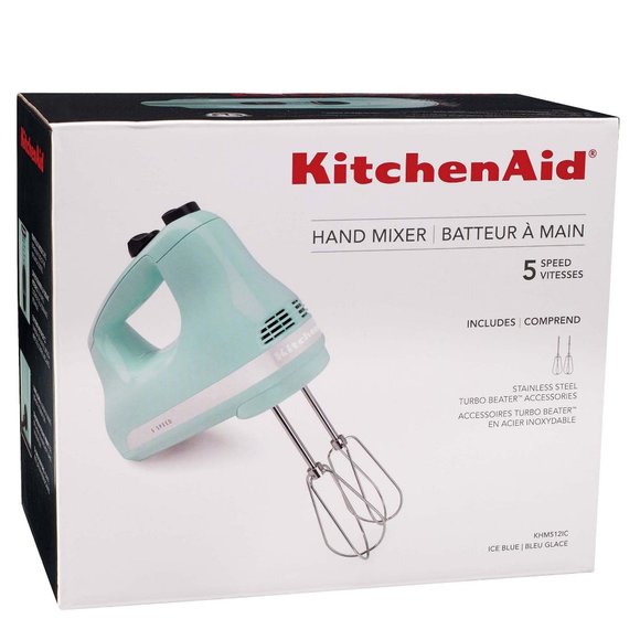 kitchenaid 5 speed hand mixer blue